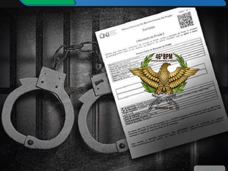 46° BPM recaptura foragido da justiça em Mineiros