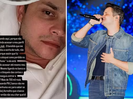 Matheus, da dupla com Kauan, conta que teve mais de R$ 700 mil furtados após ter celular roubado