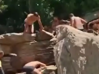 Após dois dias na UTI, morre criança que ficou submersa em fenda de cachoeira em Pirenópolis