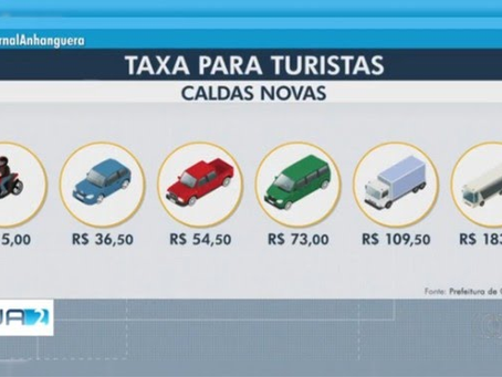 Caldas Novas terá cobrança de taxa de turistas com valores que podem chegar a R$ 183