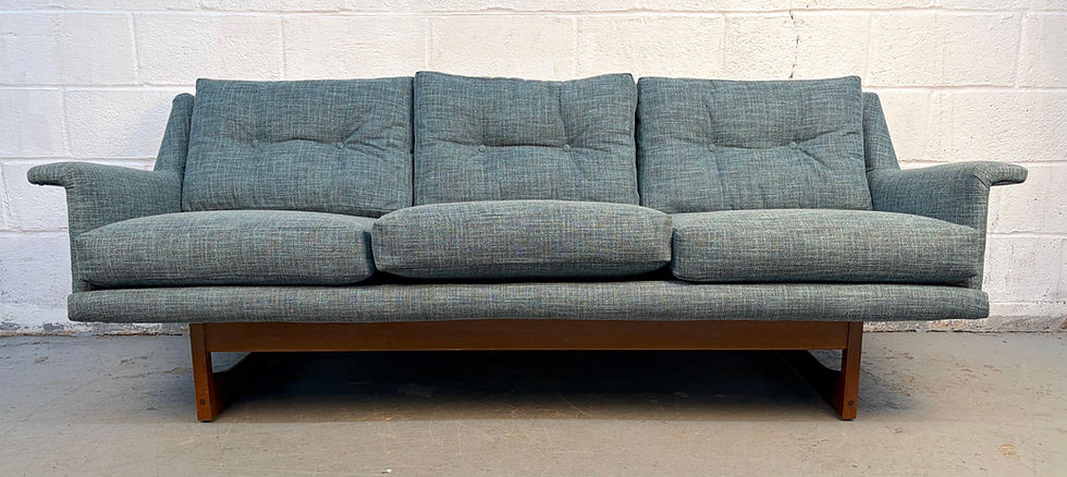 Thumbnail: Mid-Century Danish Three Seat Teak Sofa