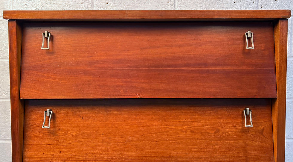 Thumbnail: Mid-Century Modern Cherry Highboy Dresser by Bassett
