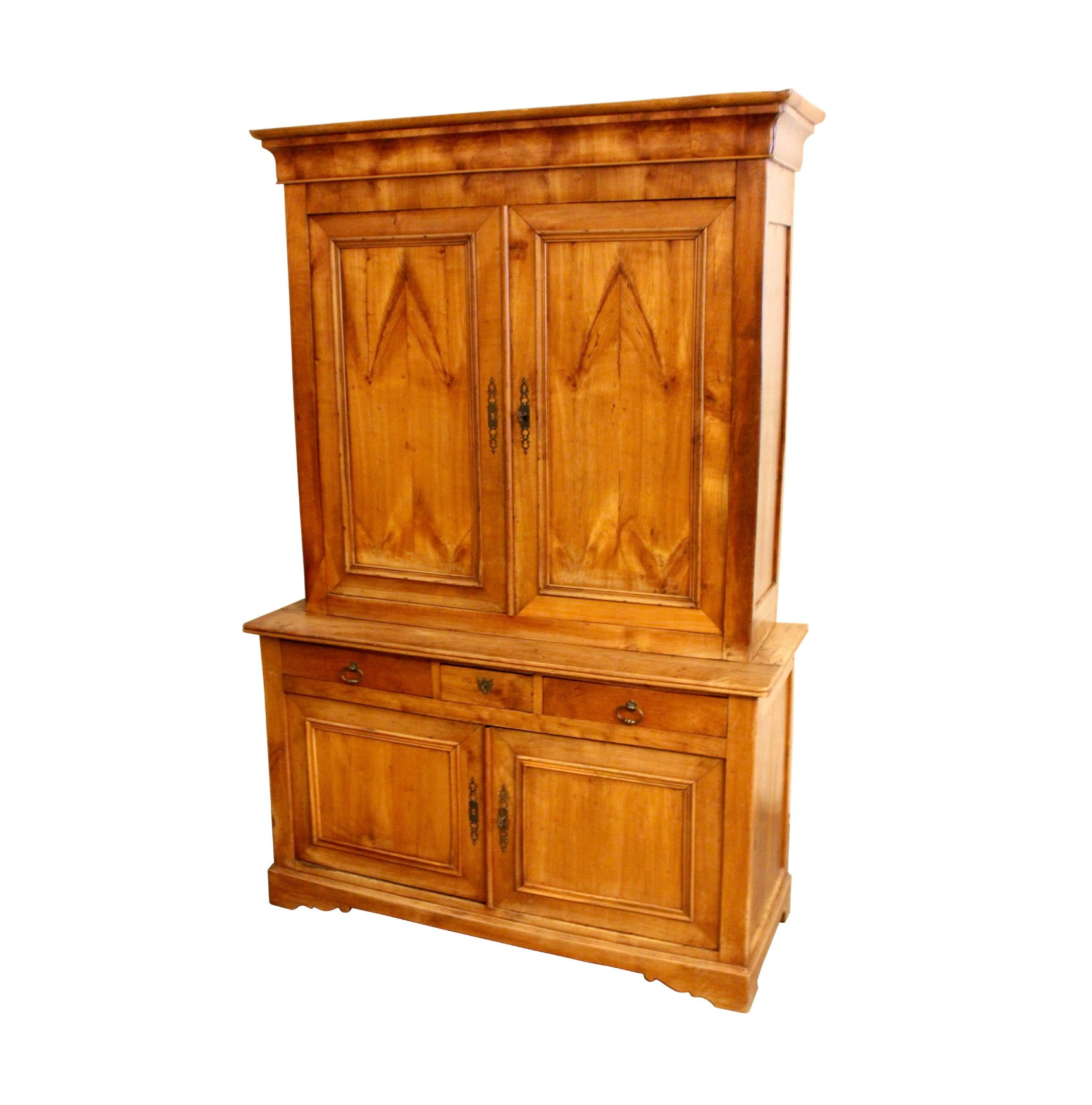 19th Century French Louis Philippe Buffet Deux Corps in Cherry