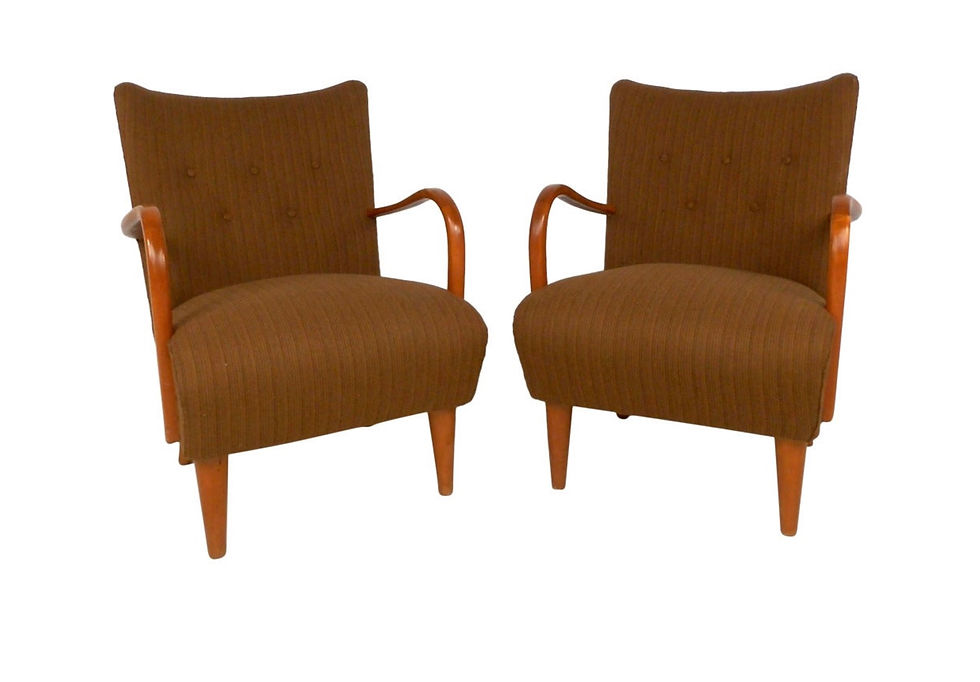 Thumbnail: Pair of Vintage Italian Armchairs