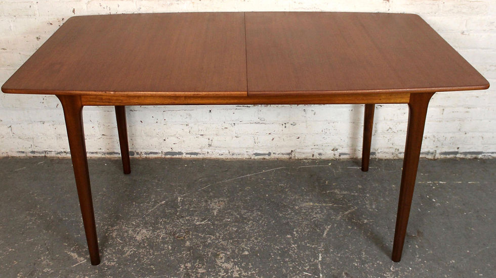Thumbnail: A. H. McIntosh Teak Butterfly Leaf Dining Table