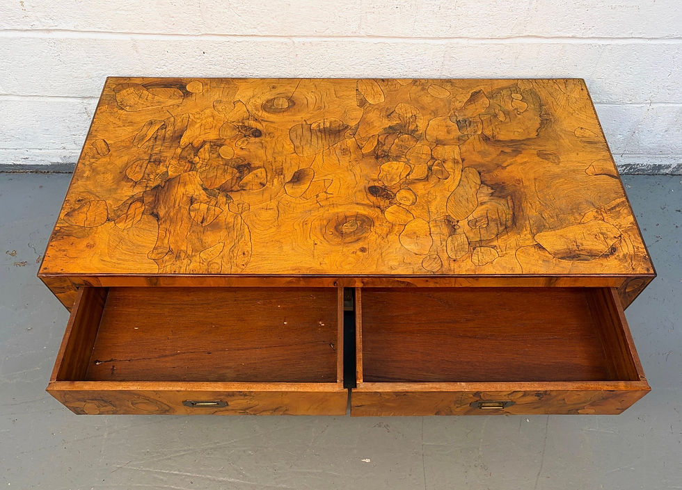 Thumbnail: Mid-Century Modern Burl Veneer Coffee Table