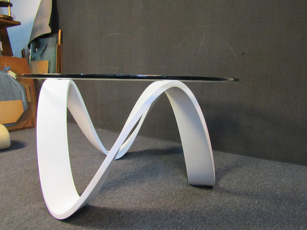 Thumbnail: Unique Glass Dining Table