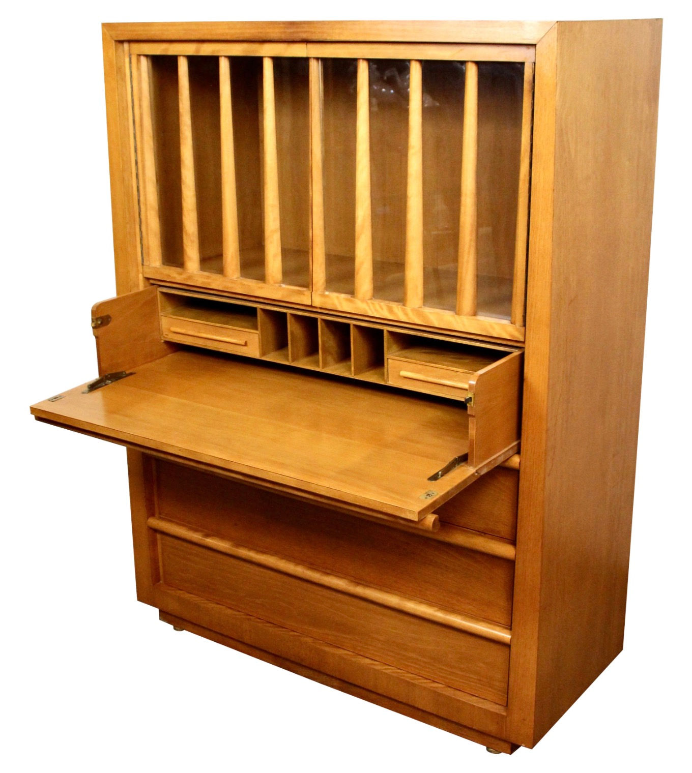 Rare Highboy Secretary by T.H. Robsjohn-Gibbings for Widdicomb