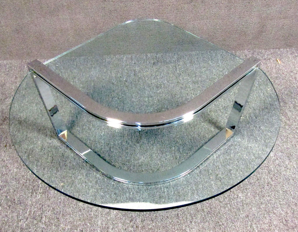Thumbnail: Vintage Modern Glass Coffee Table by Pace
