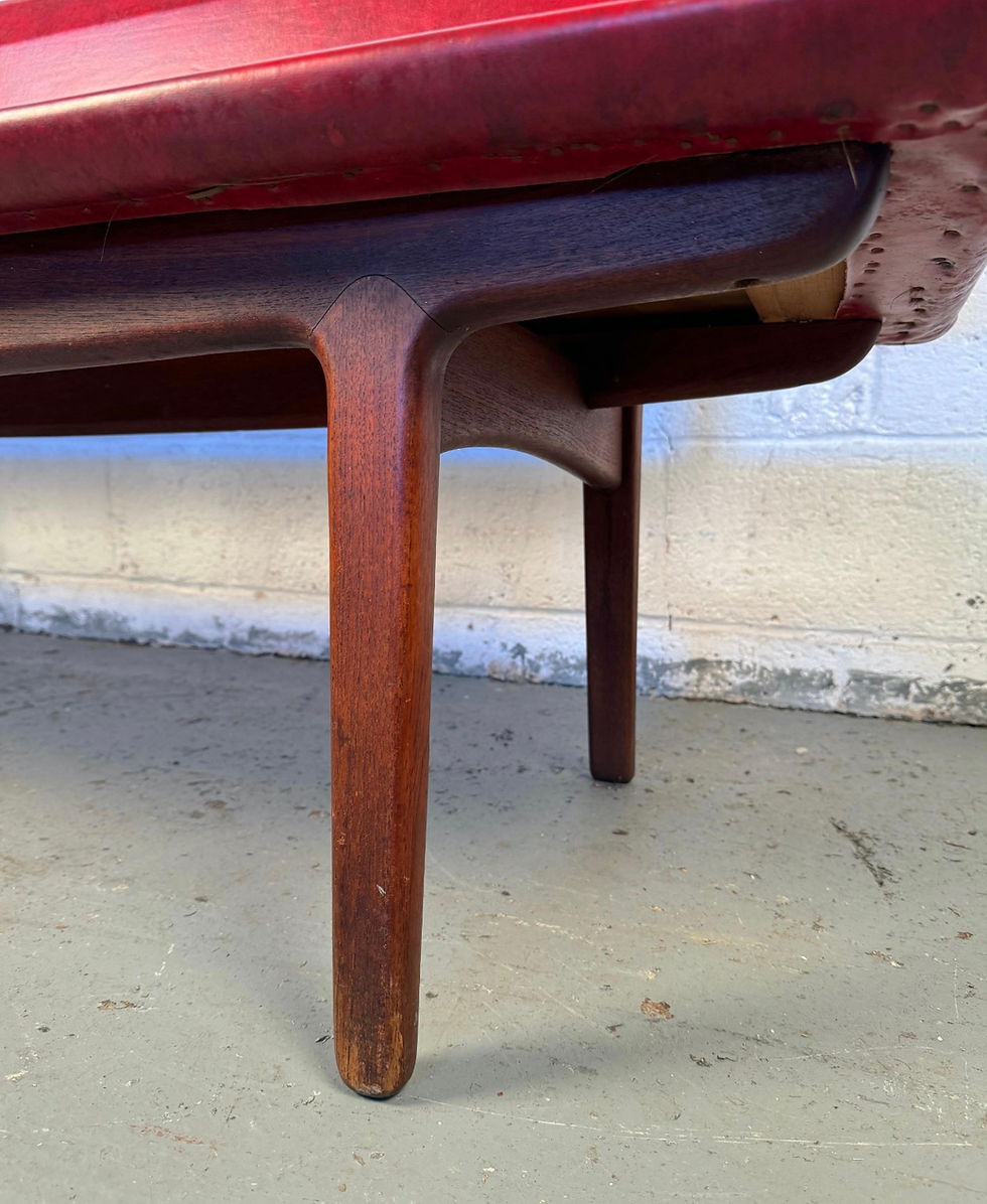 Thumbnail: Ejnar Larsen & Aksel Bender Madsen Bench by Næstved Møbler in Denmark