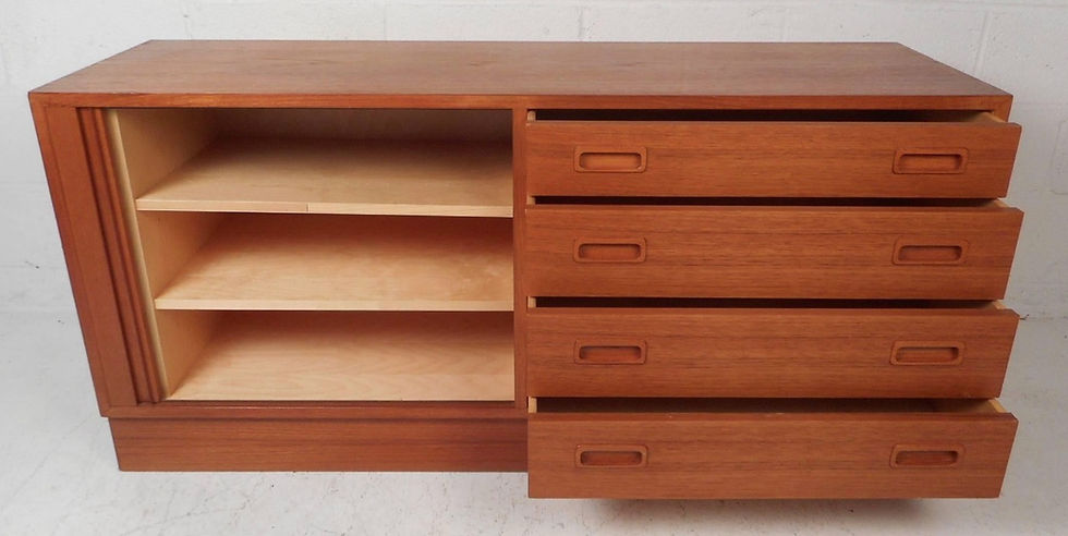 Thumbnail: Petite Mid-Century Modern Danish Teak Credenza