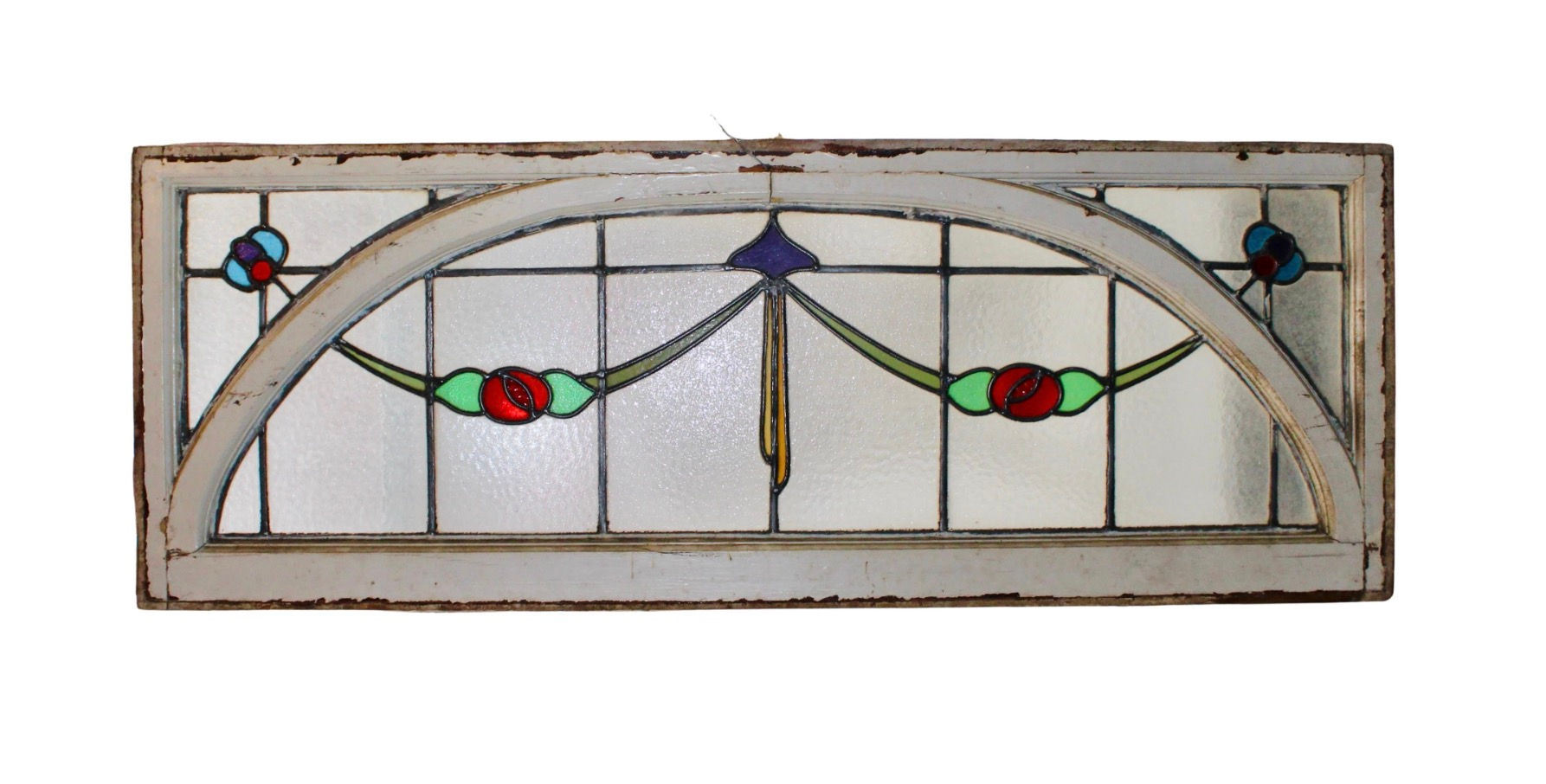 Arched Transom Window 54" x 20"