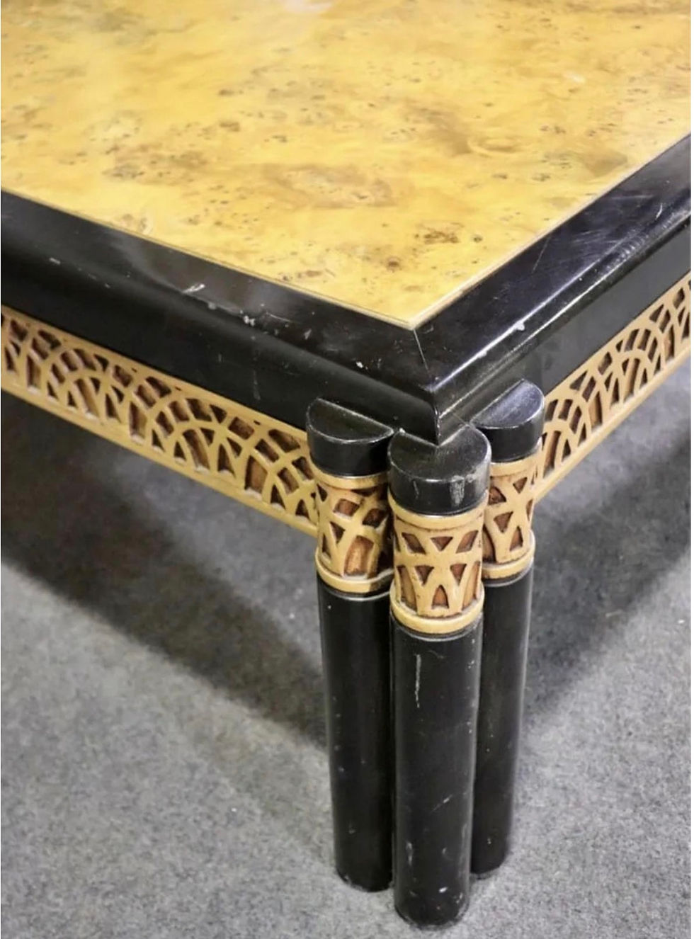 Thumbnail: Burled Olive wood Coffee Table