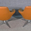 Thumbnail: Pair of Leather Swivel Chairs by Coalesse