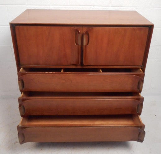 Thumbnail: Mid-Century Modern Walnut Highboy Dresser