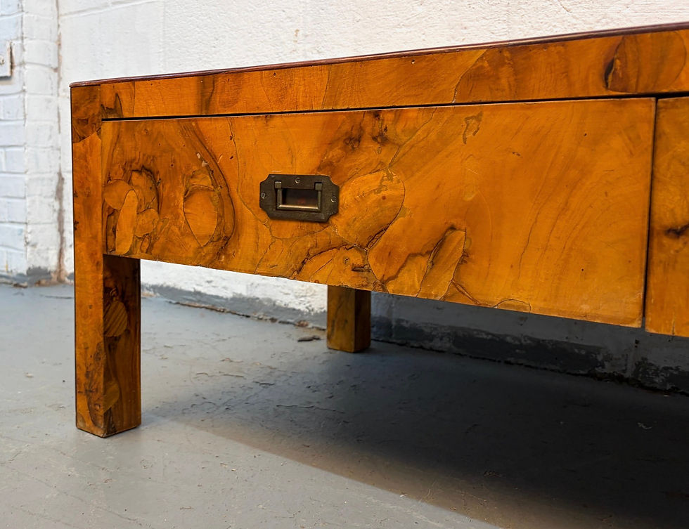 Thumbnail: Mid-Century Modern Burl Veneer Coffee Table