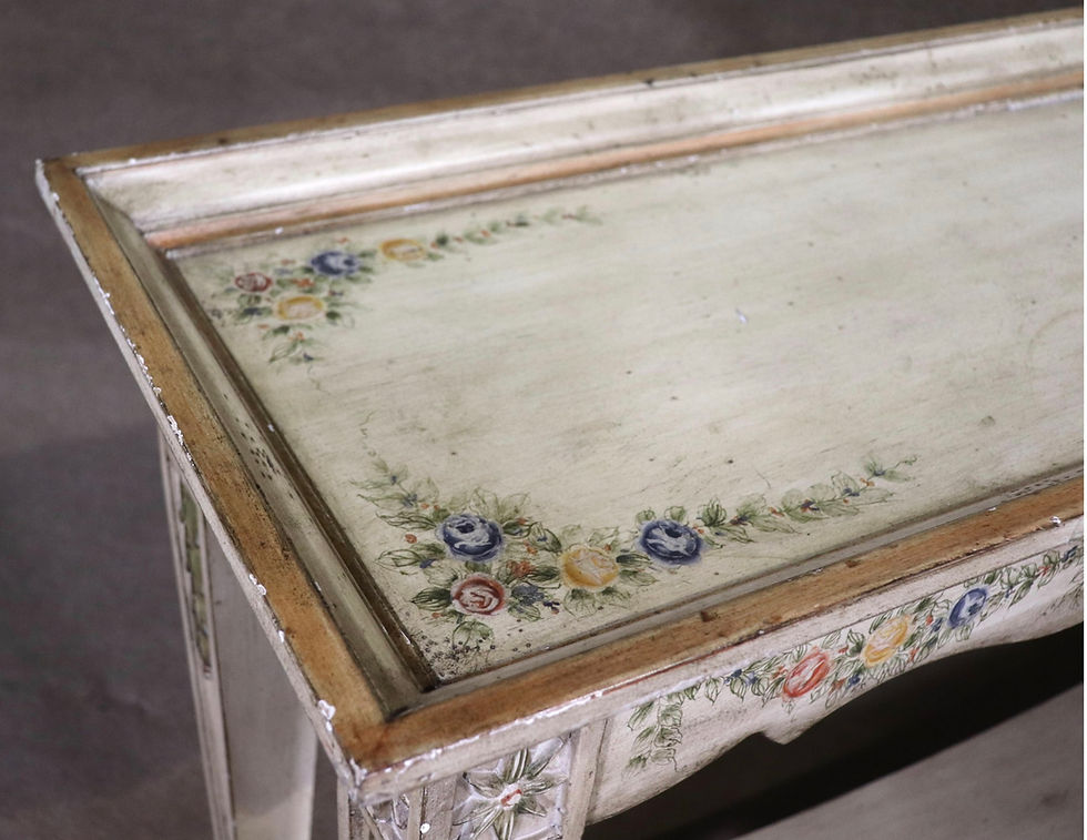Thumbnail: Paint Decorated Wood Console