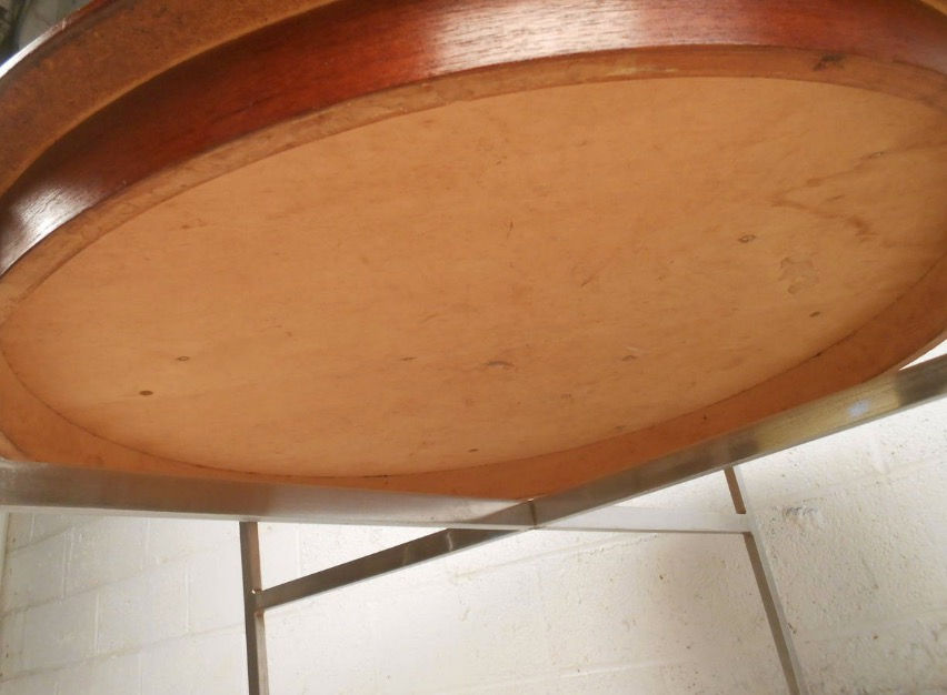 Thumbnail: Mid-Century Modern Teak and Steel Coffee Table