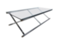 Mid-Century Modern Chrome and Glass Coffee Table