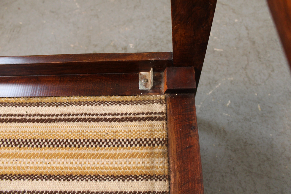 Thumbnail: Mid-Century Craftsman Oak + Tweed Morris Chair