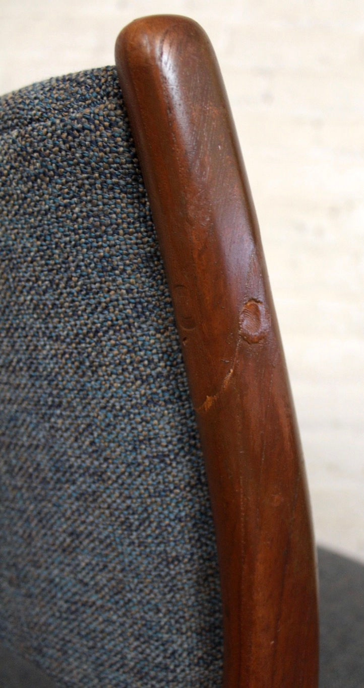 Thumbnail: Set of 4 Mid-Century Teak Scandinavian Dining Chairs