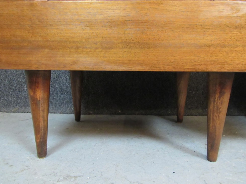 Thumbnail: Vintage American of Martinsville Walnut Bowtie Nightstands