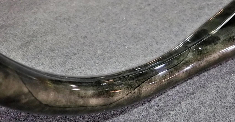 Thumbnail: Rare Goat Skin Mirror w/ Shelf