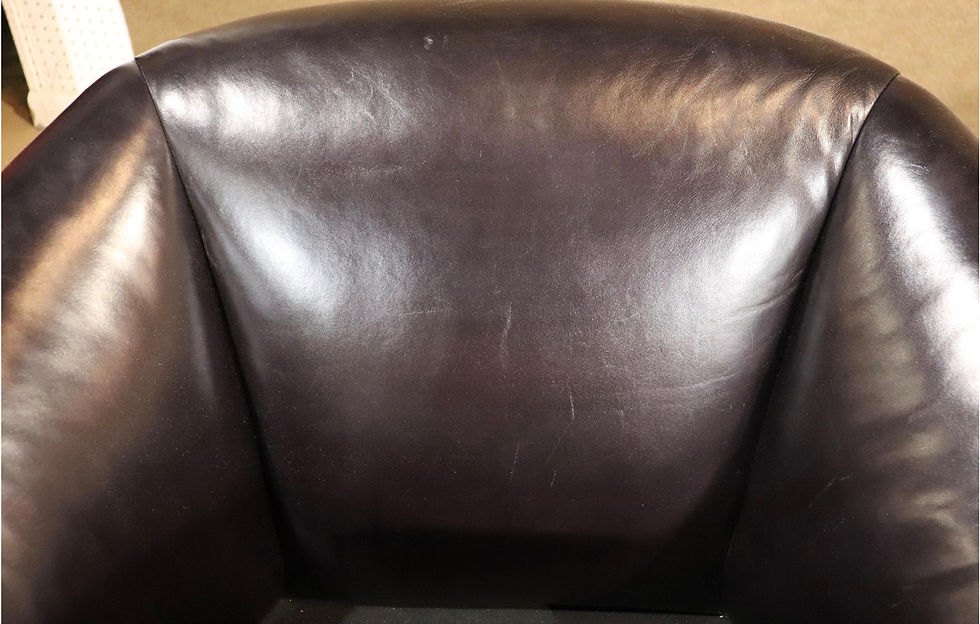 Thumbnail: Isa Bergamo Leather & Hide Tub Chairs