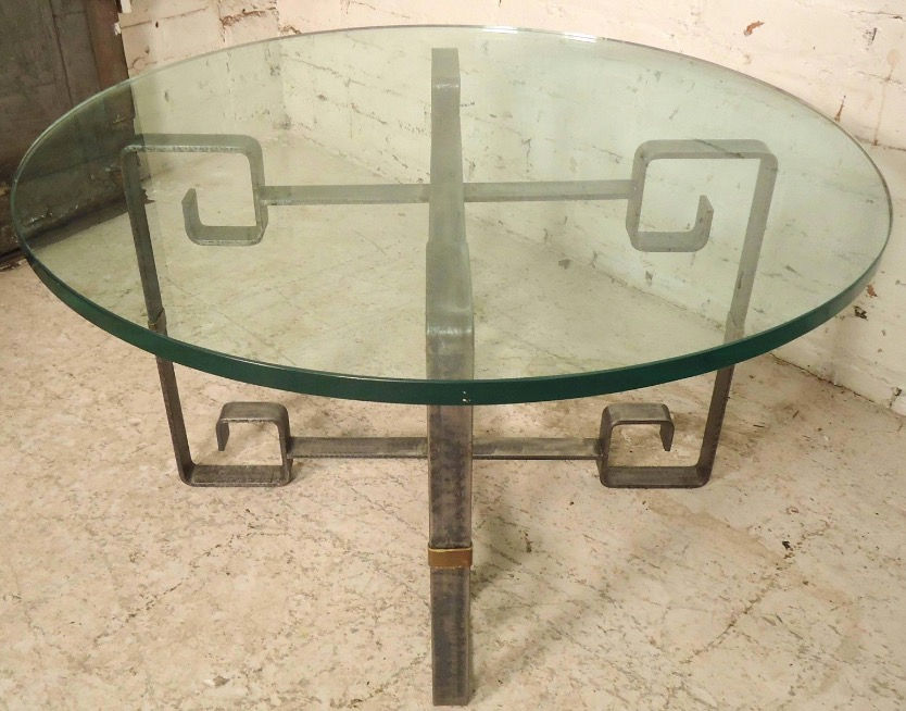 Thumbnail: Metal and Glass Coffee Table