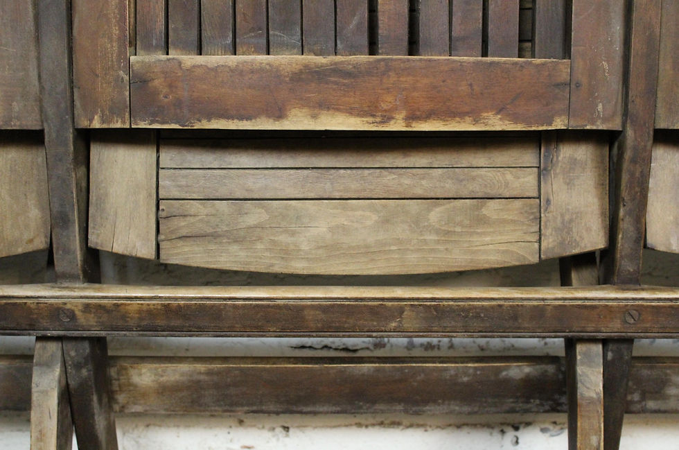 Thumbnail: Antique Four Seat Folding Row