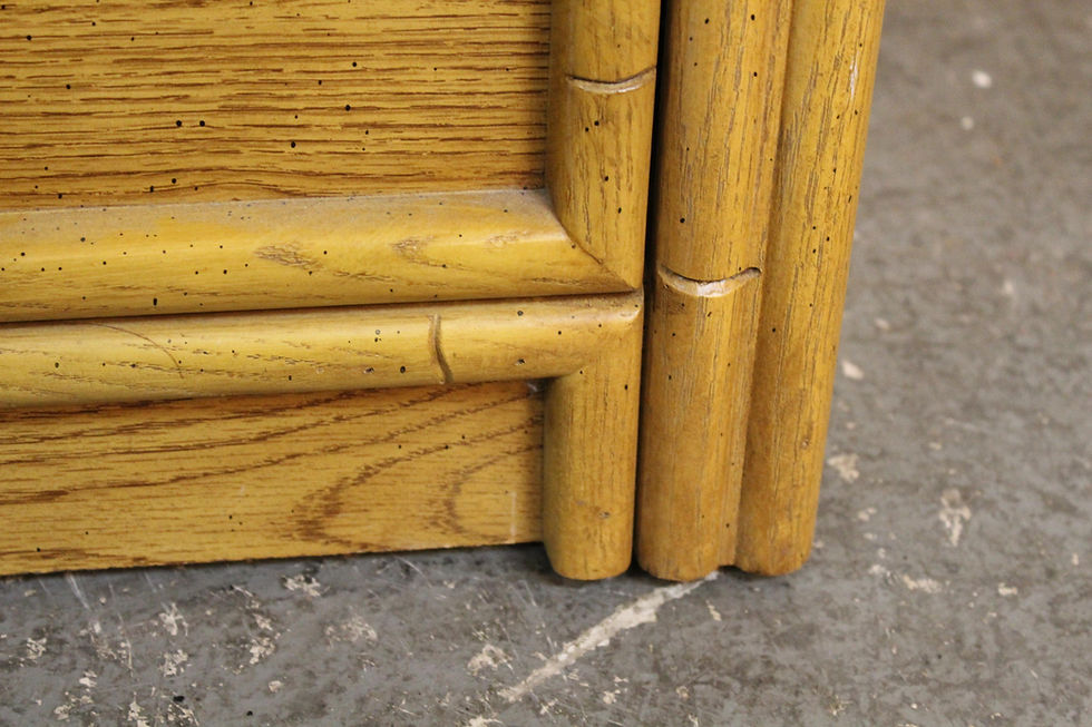 Thumbnail: Regency Style Faux Bamboo End Table by Lea Furniture