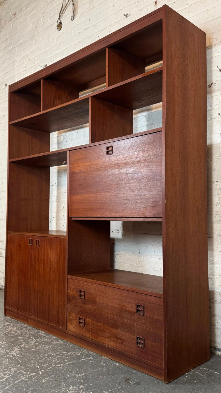 Thumbnail: Mid-Century Danish Teak Wall Unit / Media Console