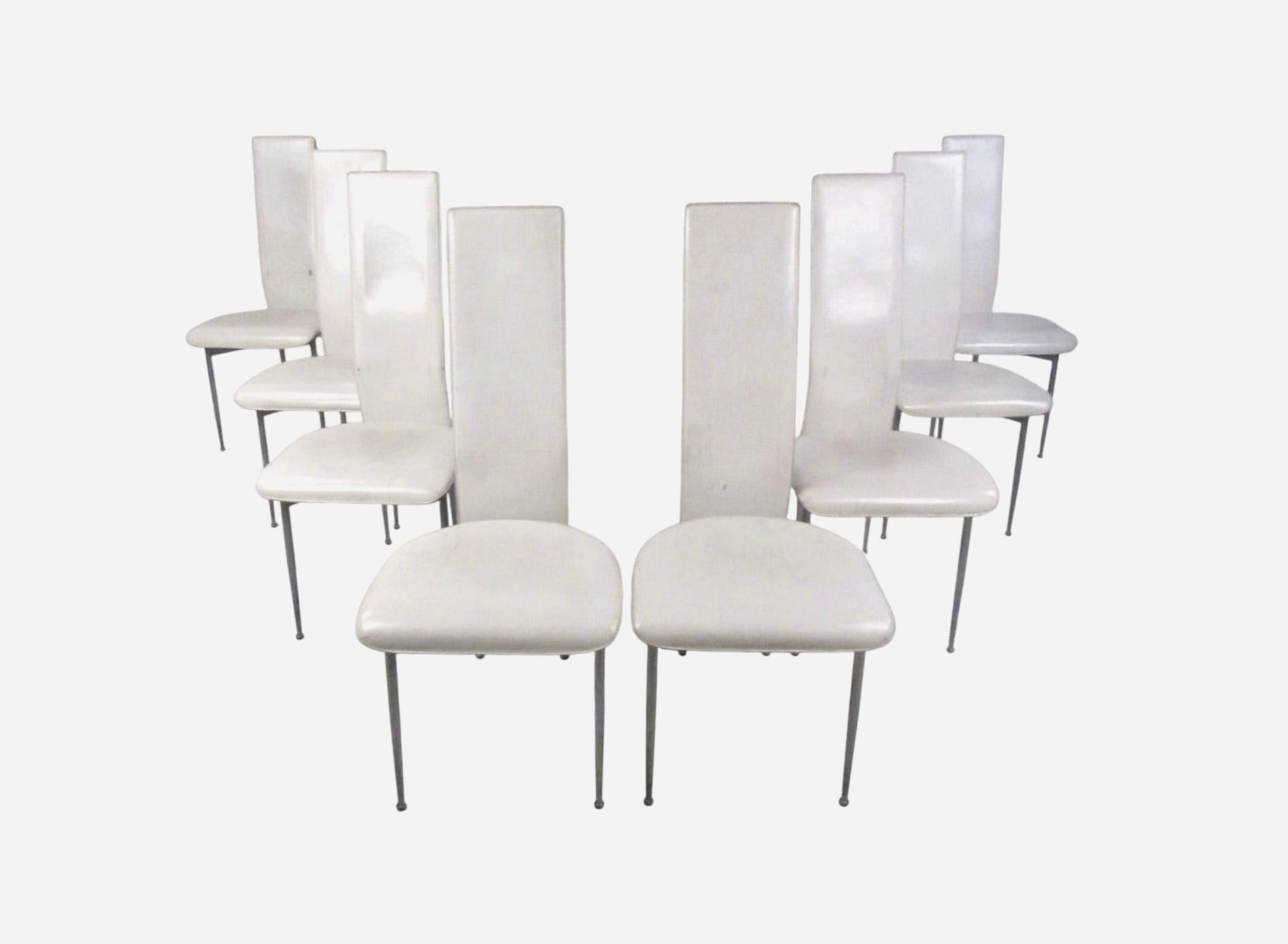 Giancarlo Vegni and Gianfranco Gualtierotti Set of 8 Chairs