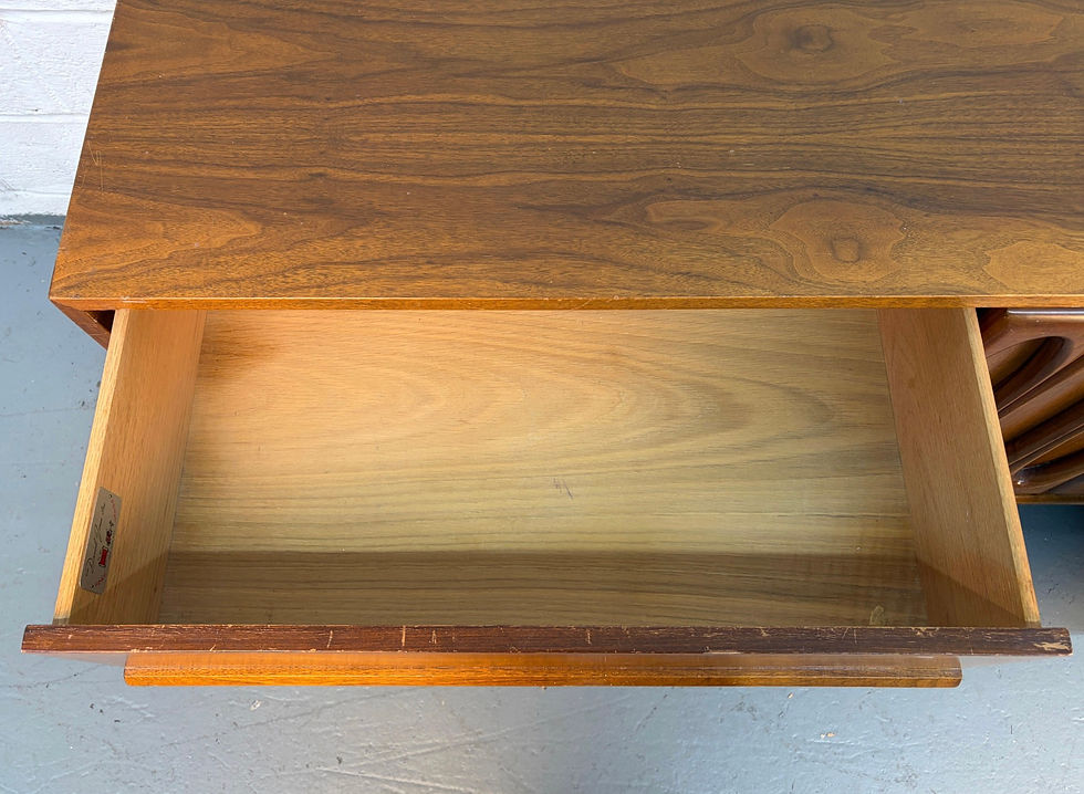 Thumbnail: 1960s Mid-Century Sculptural Walnut Dresser