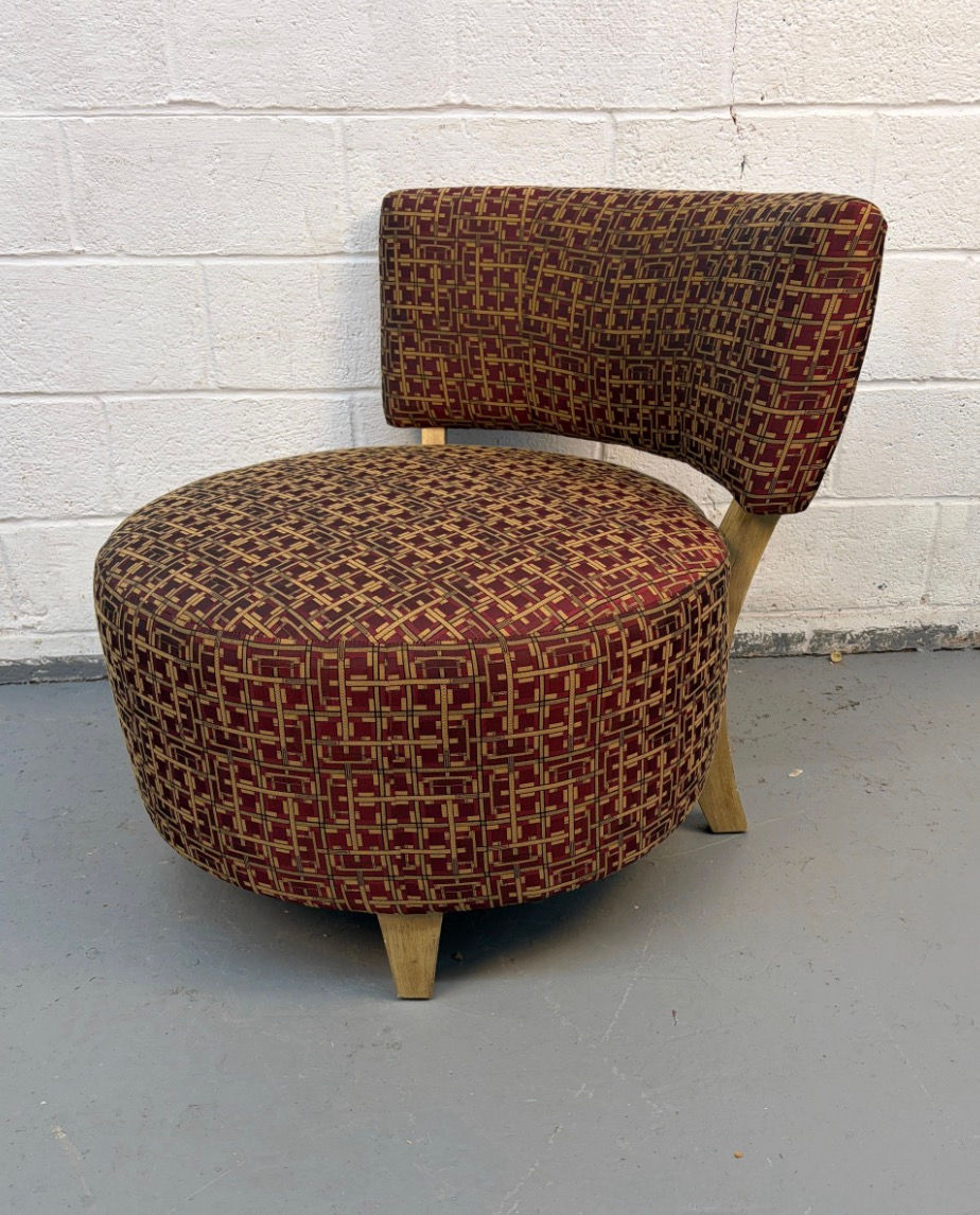 Thumbnail: Mid-Century Style Geometric Patterned Lounge Chairs