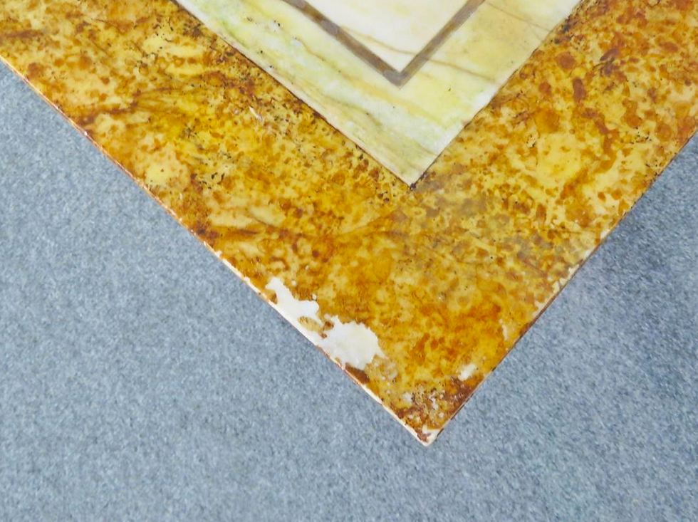 Thumbnail: Colorful Italian Coffee Table in Marble and Chrome
