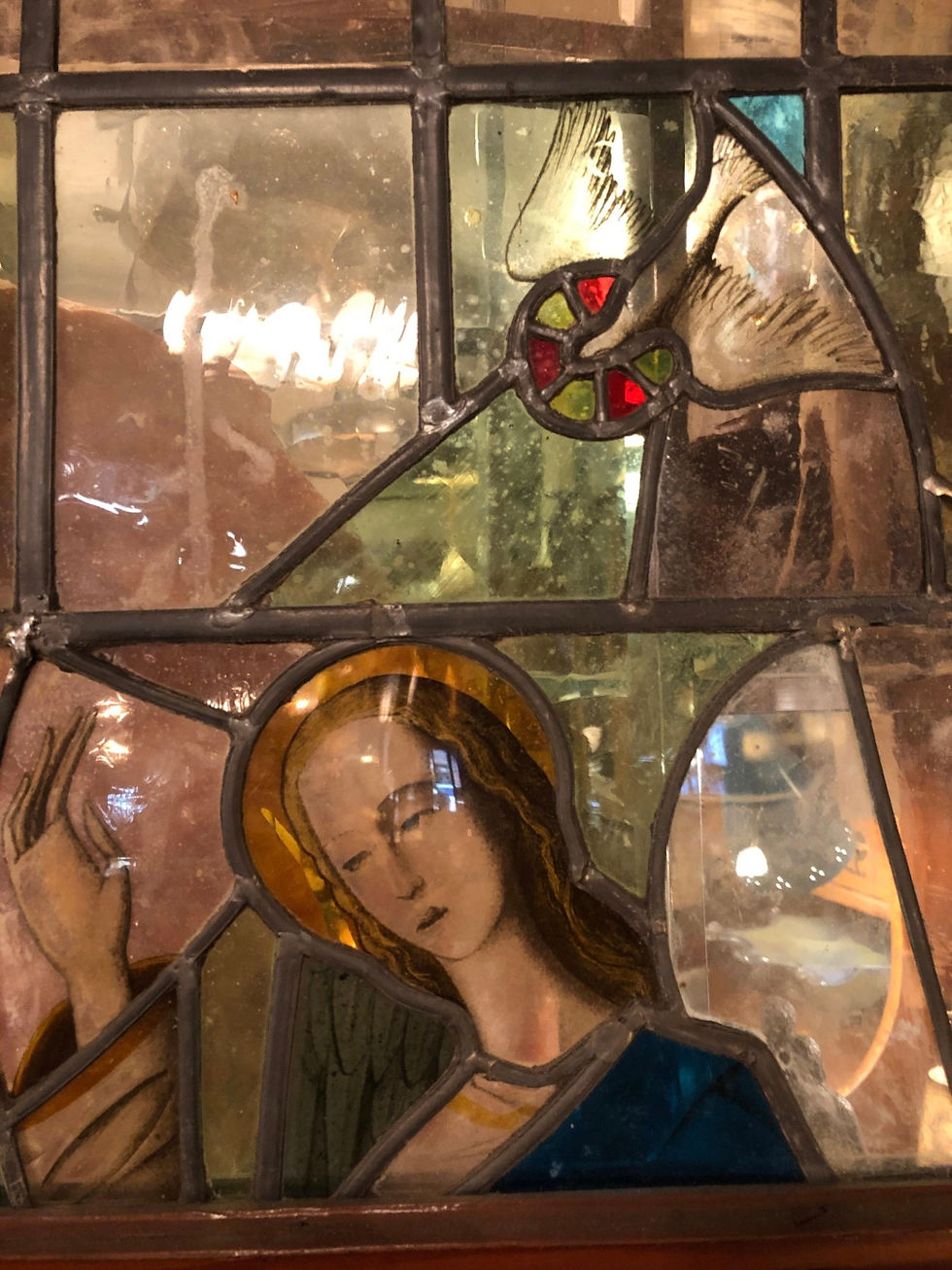 Thumbnail: Stained Glass Church Doors 64" x 88"