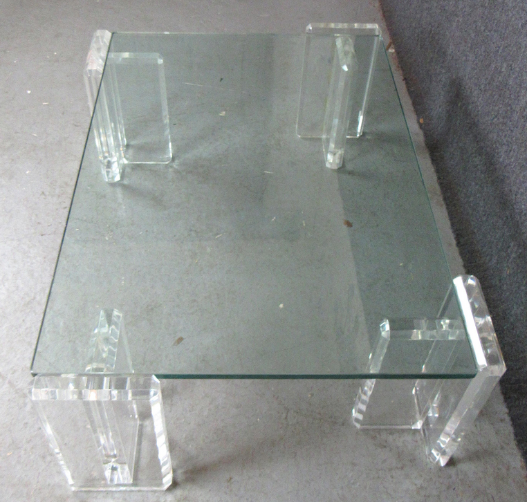 Thumbnail: Acrylic Frame Mid-Century Coffee Table