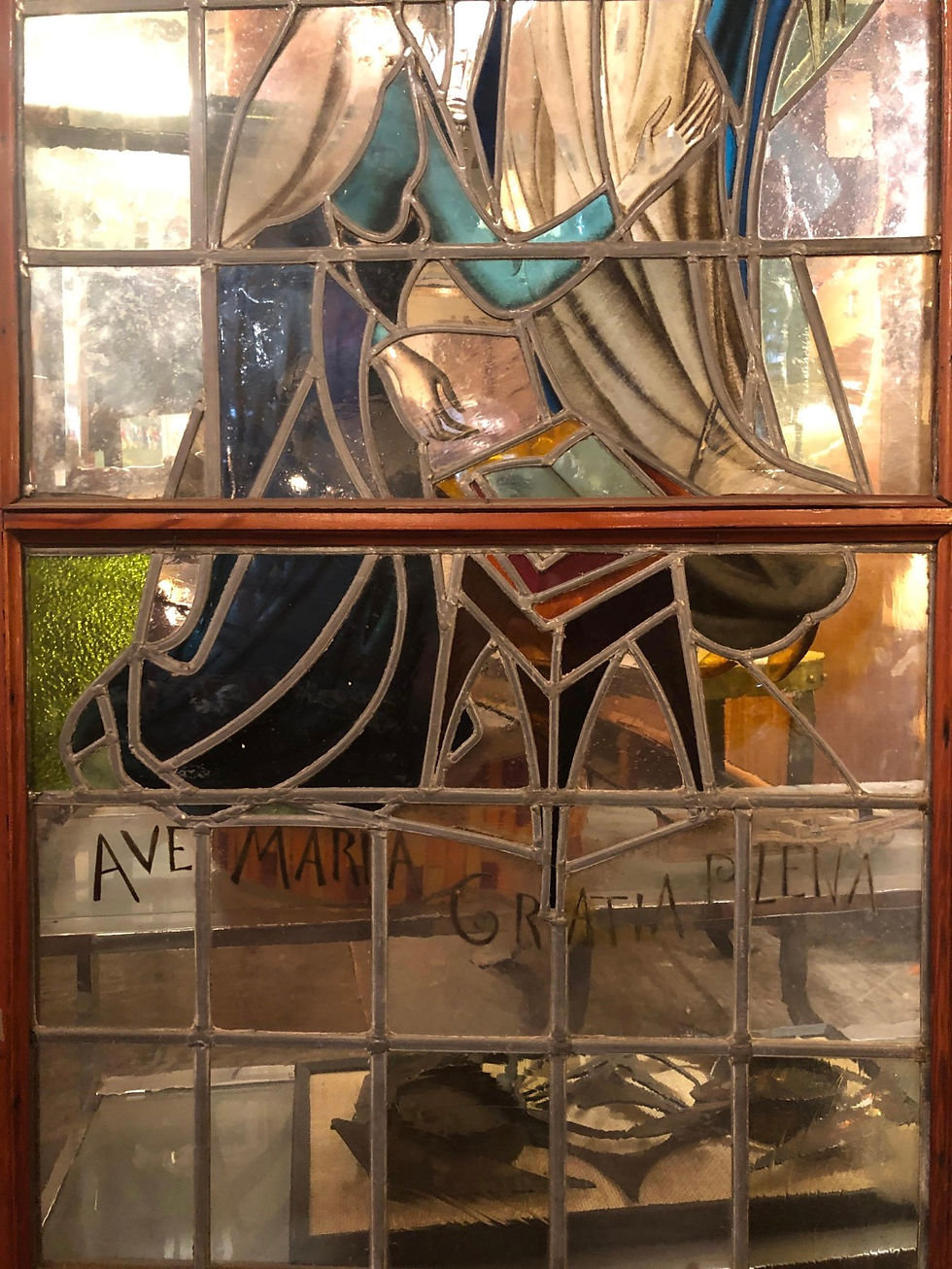 Thumbnail: Stained Glass Church Doors 64" x 88"