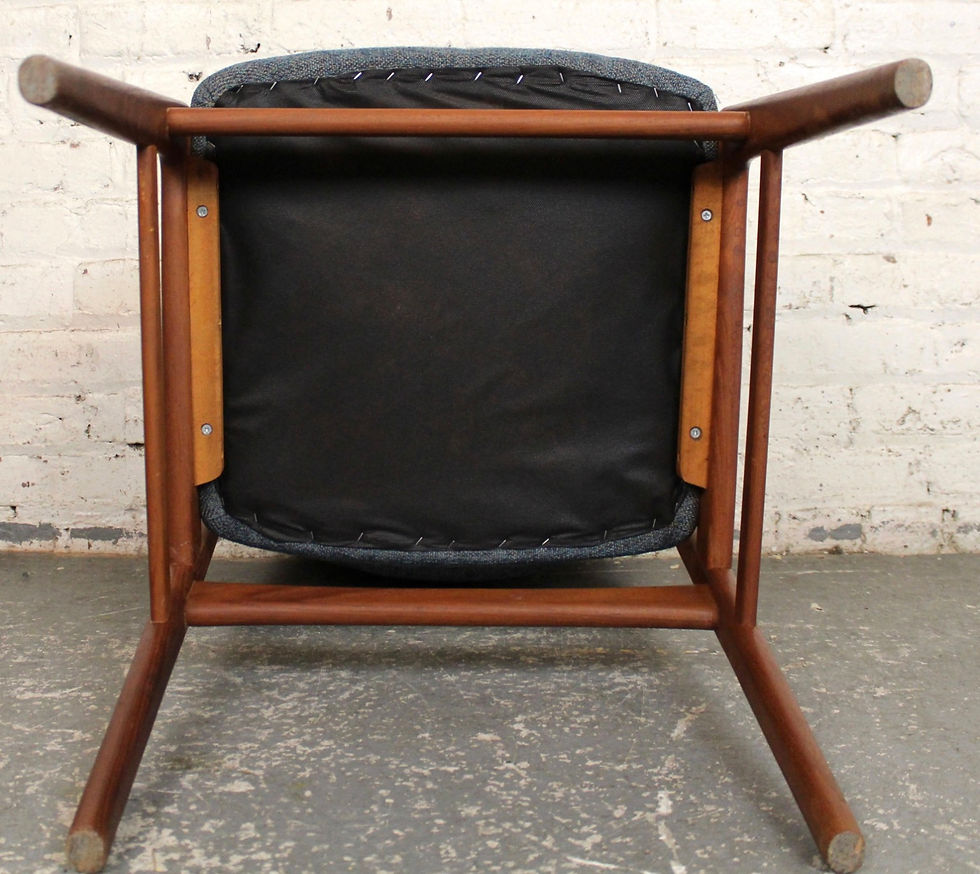 Thumbnail: Set of 4 Mid-Century Teak Scandinavian Dining Chairs