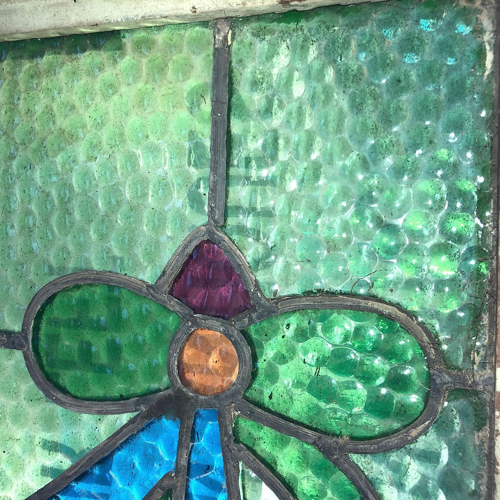 Thumbnail: Early 20th Century Transom Window 63" x 23"