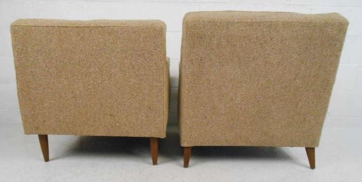 Thumbnail: Pair of Vintage Modern His and Her Club Chairs