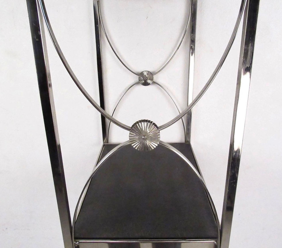 Thumbnail: Contemporary Modern Decorative Chrome Etagere Display Shelf