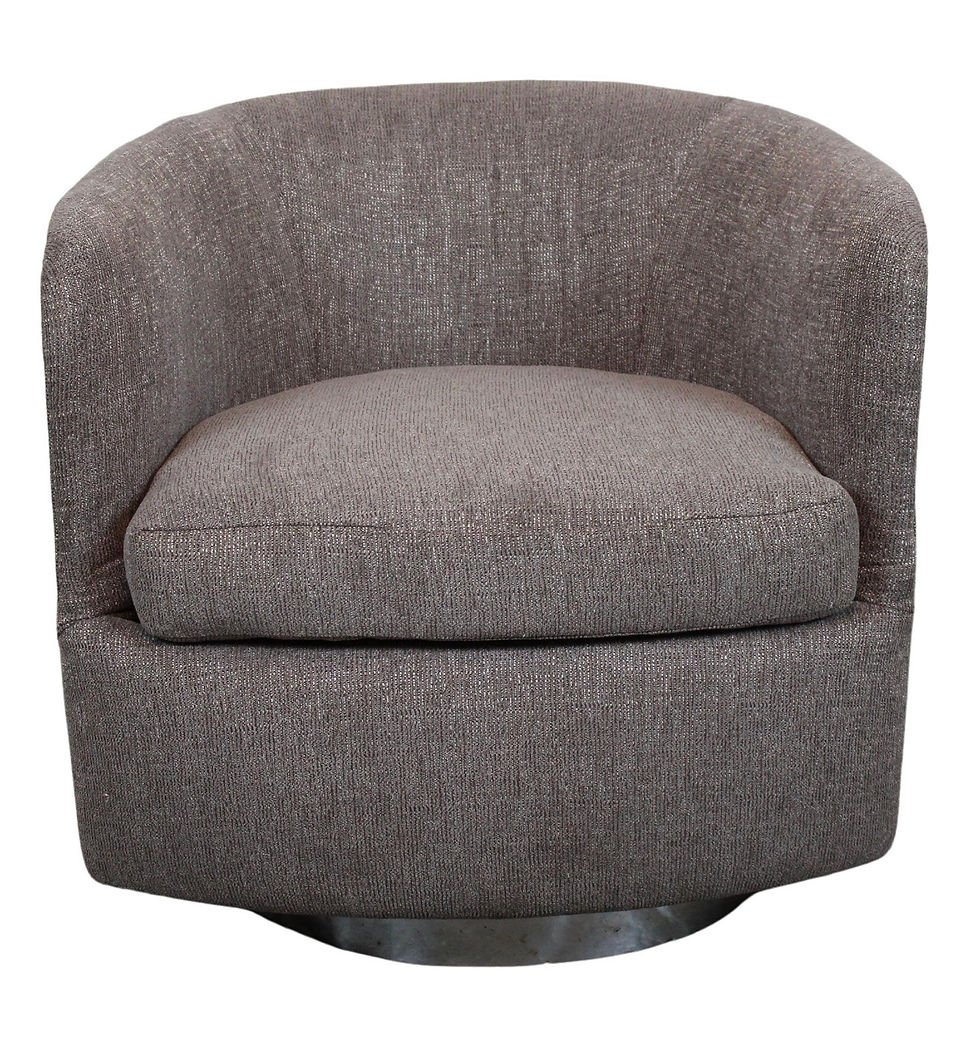 Thumbnail: Chrome Wrapped Swivel Chair by Milo Baughman for Thayer Coggin