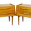 Thumbnail: Mid-Century Swedish Birch Trapezoidal Nightstands by Edmond Spence