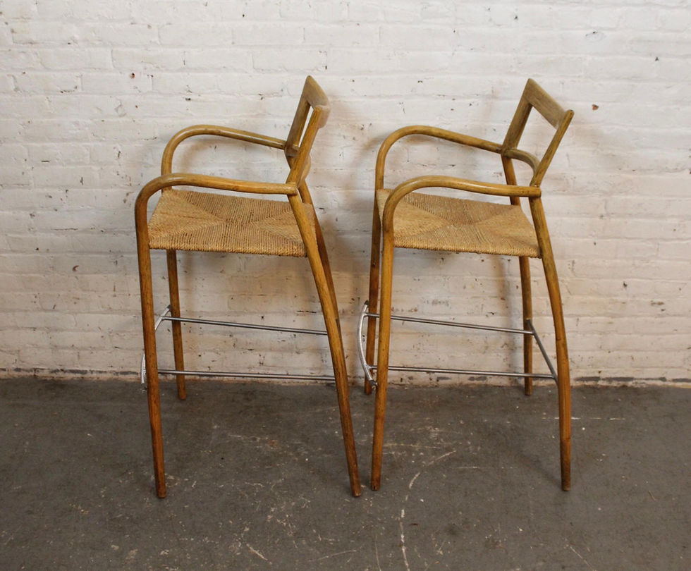 Thumbnail: Vintage Bentwood "Manilla" Stools by Val Padilla for Jasper Conran