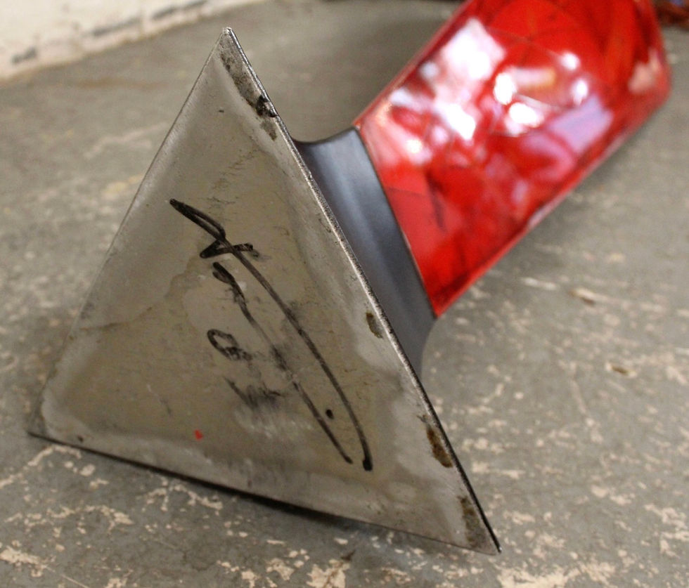 Thumbnail: Paul Tamanian Signed Red Sarcophagus Sculpture