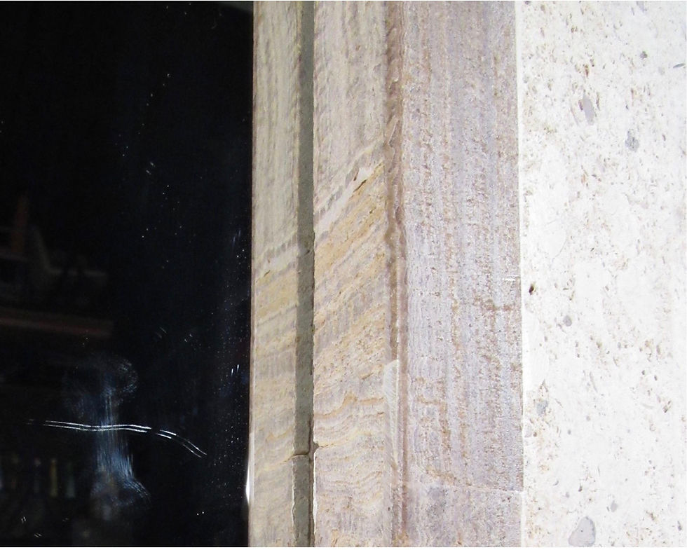 Thumbnail: Hollywood Regency Tessellated Stone Hall Mirror