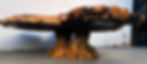 Thumbnail: Live Edge Burl Wood Coffee Table with Glitter Epoxy