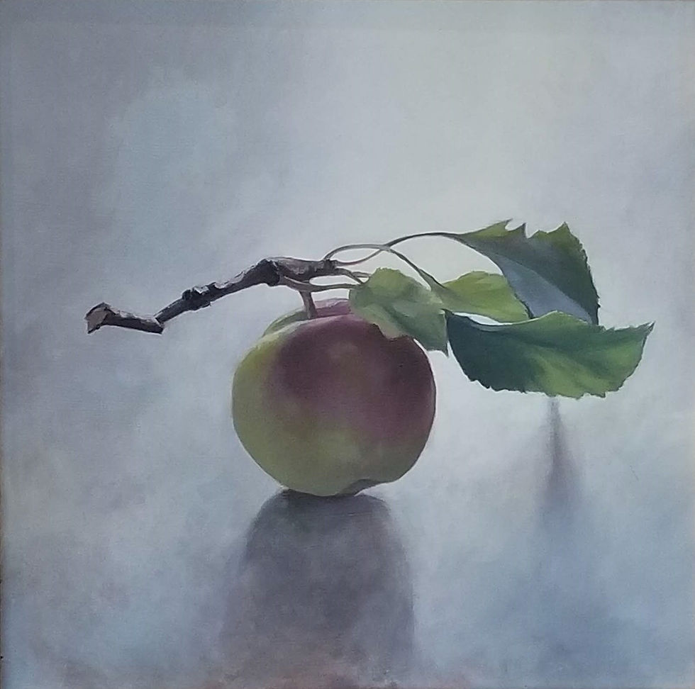 Falls Apple oil 12x12in